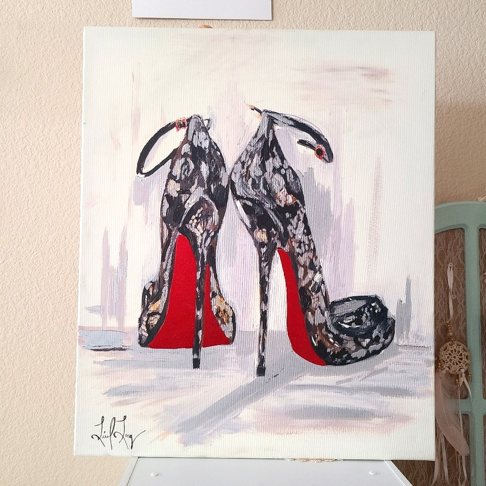 Colleen Karis Liesl Long Red Bottom Heels Picture